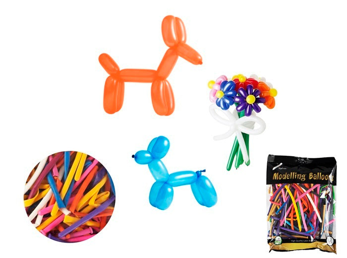 lot de 100 ballons à modeler 1m55 x diamètre 50mm