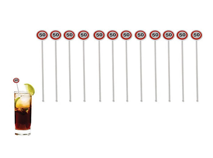 lot de 12 mélangeurs 50 ans 20cm