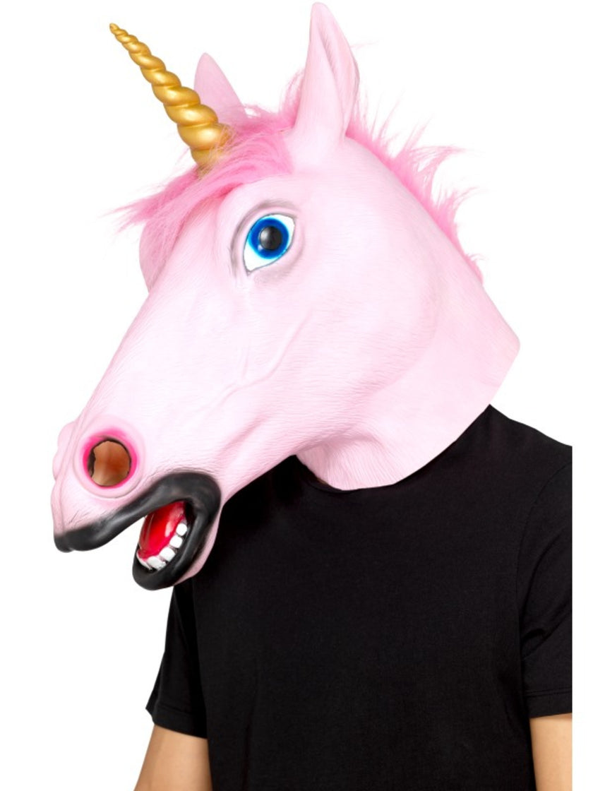 Masque licorne rosa adulte