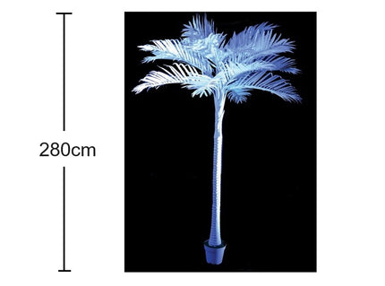 décoration géante palmier blanc 2.8m