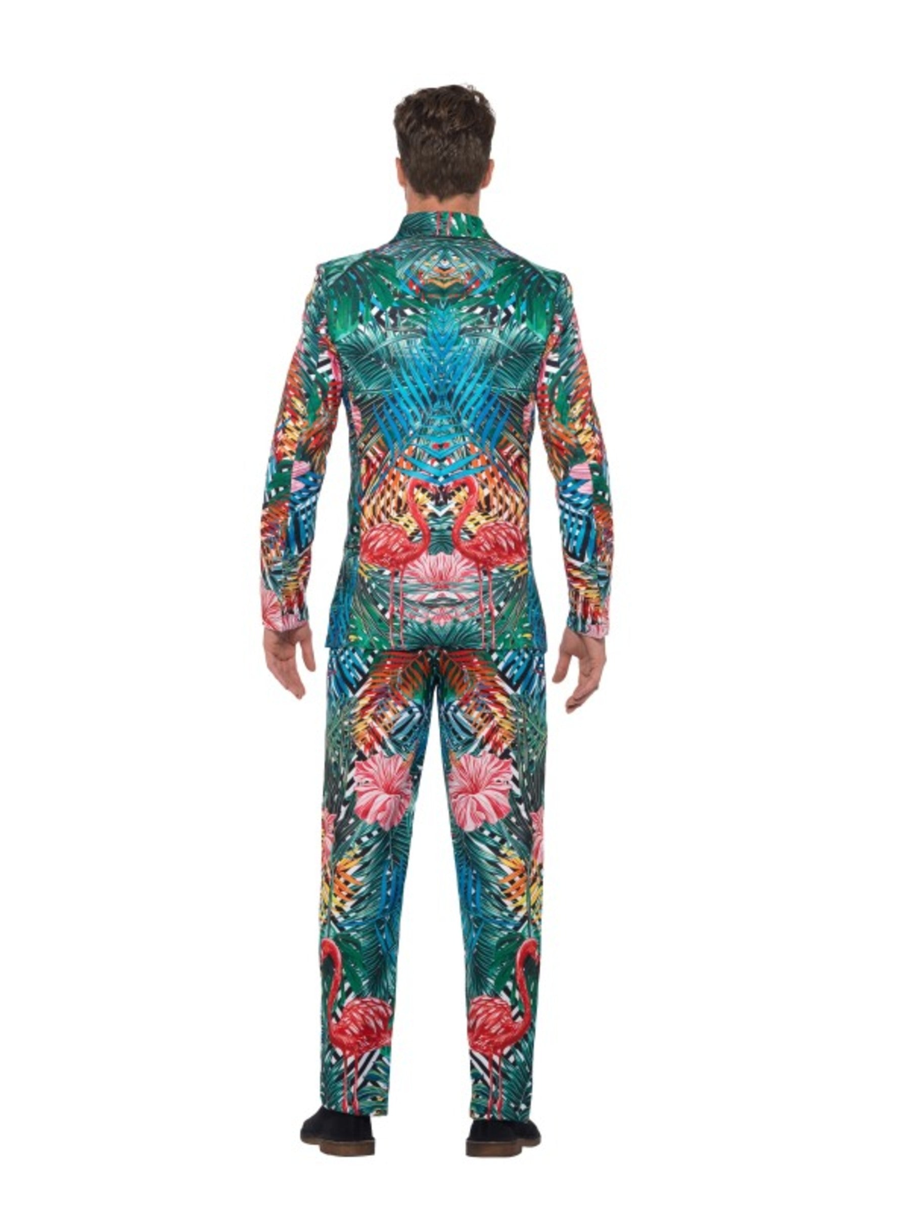 Costume Hawaï avec flamant rose
