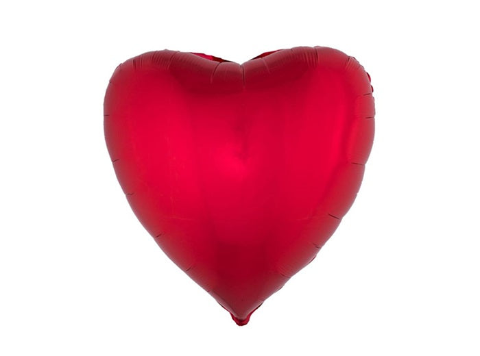 ballon aluminium coeur rouge 80x75cm