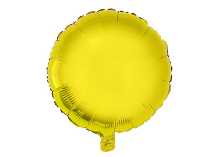 ballon aluminium panneau rond or 56x46cm