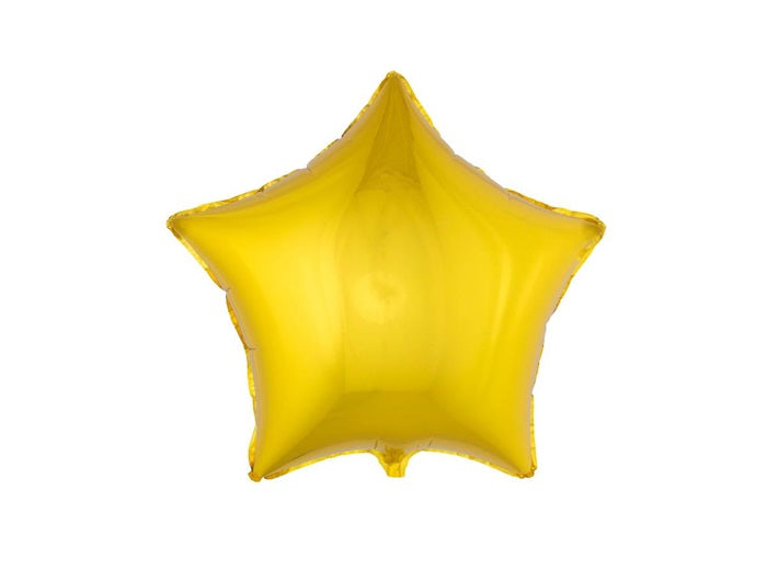 ballon aluminium grosse étoile or 64x68cm