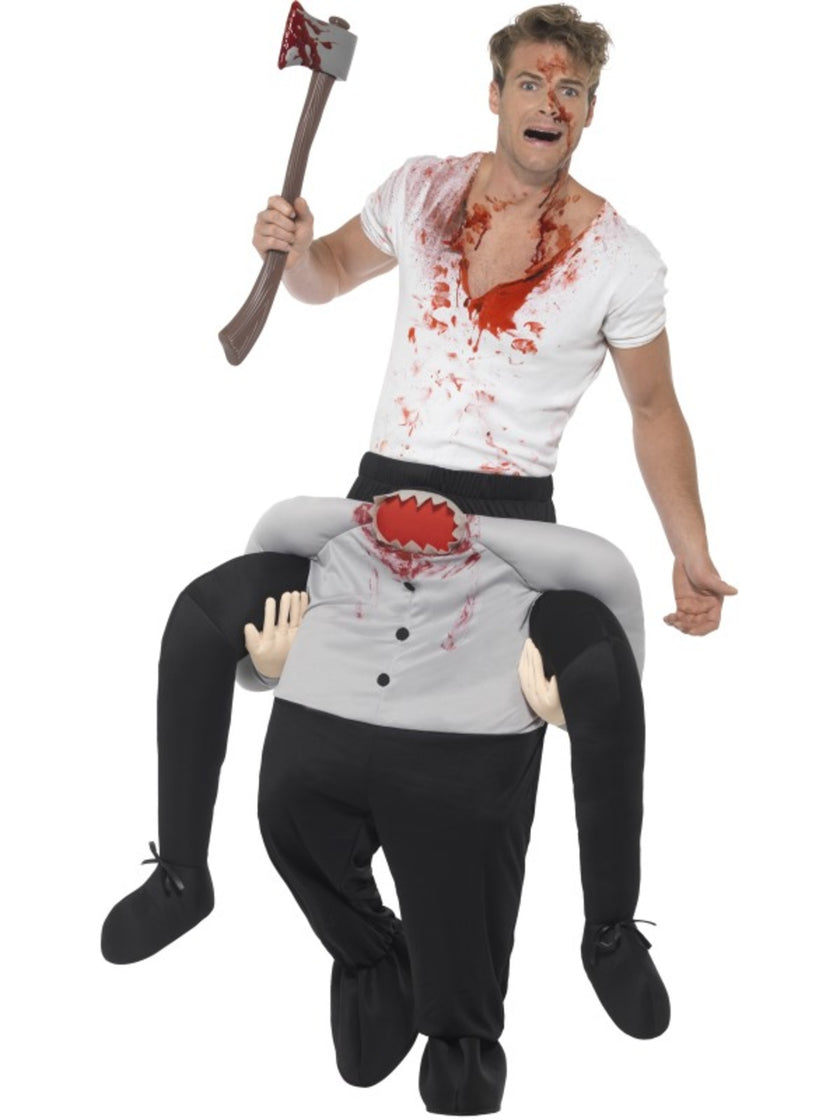 Déguisement porte-moi homme sans tête adulte