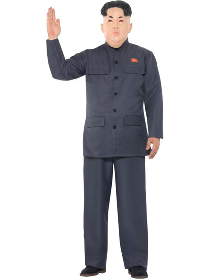 Déguisement président coréen gris homme