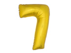 ballon chiffre 7 en aluminium or 1m