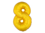 ballon chiffre 8 en aluminium or 1m