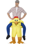 Déguisement poulet jaune porte-moi adulte