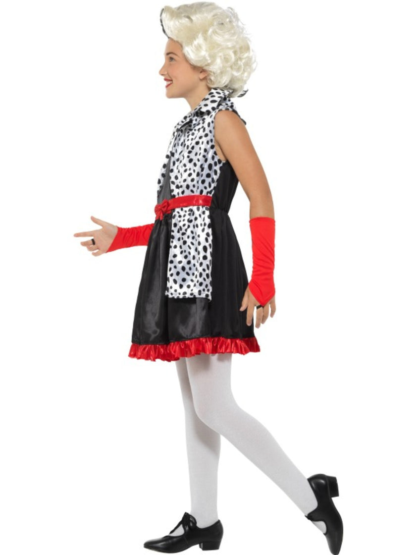 Déguisement méchante Cruella fille