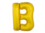 ballon lettre b en aluminium 1m or