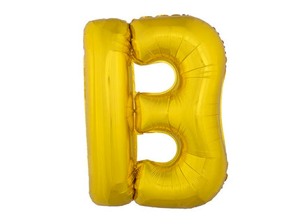 ballon lettre b en aluminium 1m or