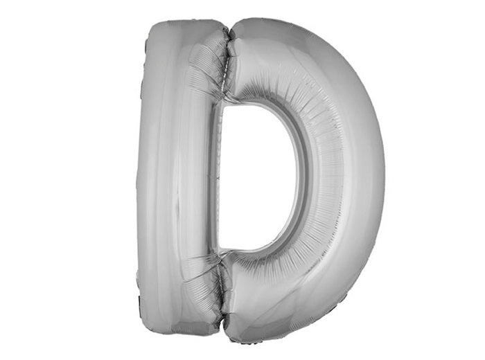 ballon lettre d en aluminium 1m argent
