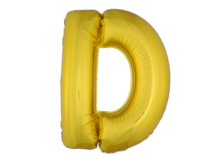 ballon lettre d en aluminium 1m or