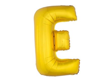 ballon lettre e en aluminium 1m or