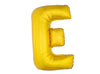 ballon lettre e en aluminium 1m or
