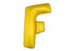 ballon lettre f en aluminium 1m or