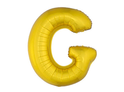 ballon lettre g en aluminium 1m or