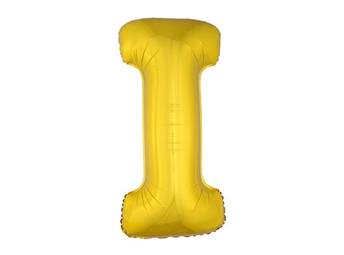 ballon lettre i en aluminium 1m or