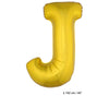 ballon lettre j en aluminium 1m or