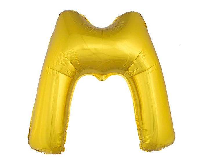 ballon lettre m en aluminium 1m or