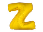 ballon lettre z en aluminium 1m or
