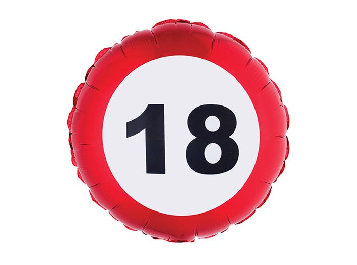 ballon anniversaire aluminium 55x45cm 18 ans