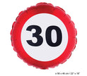 ballon anniversaire aluminium 55x45cm 30 ans