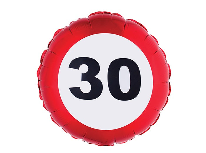 ballon anniversaire aluminium 55x45cm 30 ans