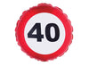 ballon anniversaire aluminium 55x45cm 40 ans