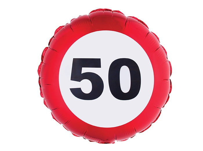 ballon anniversaire aluminium 55x45cm 50 ans