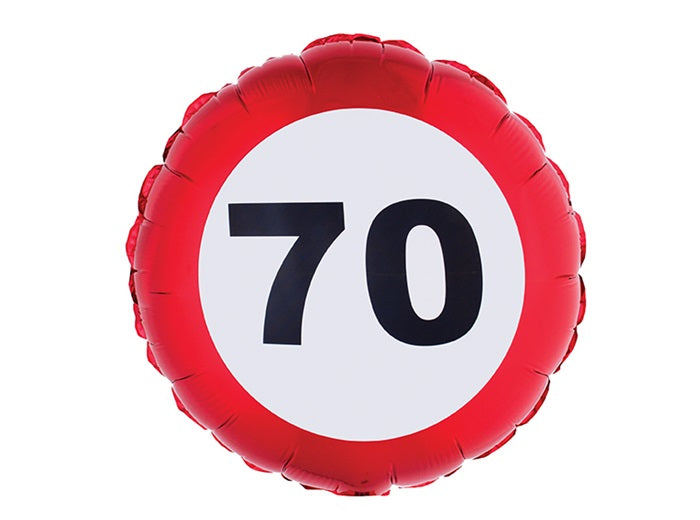 ballon anniversaire aluminium 55x45cm 70 ans