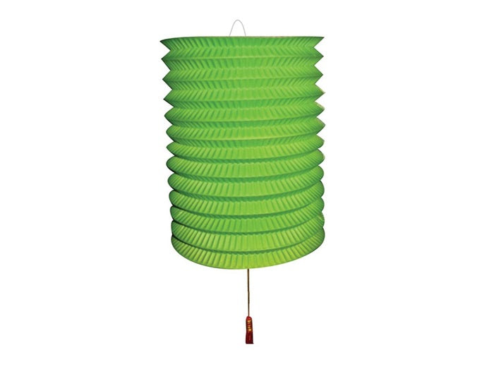 lampion avec porte bougie vert 28cm