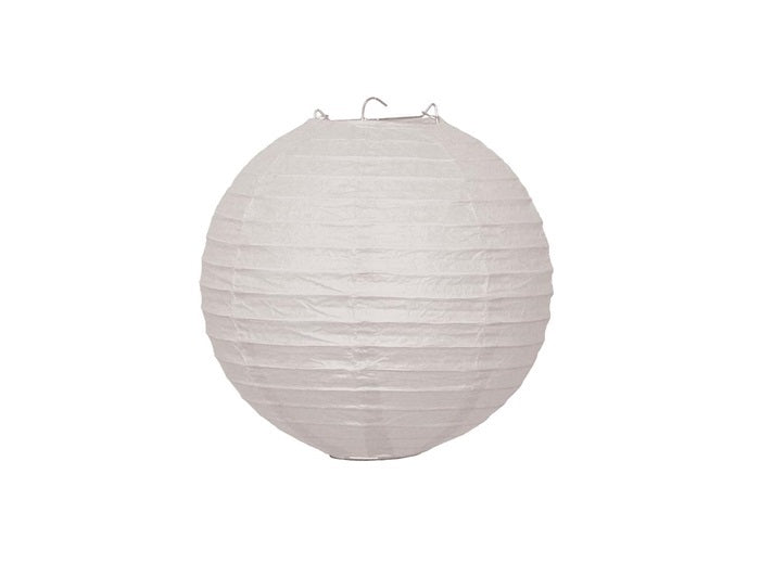 lampion décoratif rond blanc 25cm