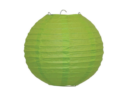 lampion décoratif boule vert 25cm