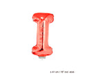 ballon lettre i en aluminium avec bâton 41cm rouge