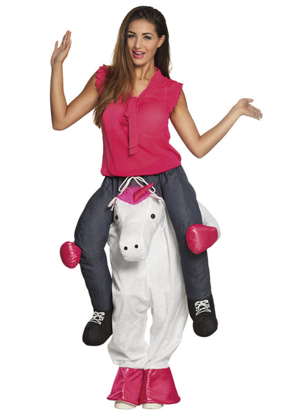Déguisement porte-moi licorne fantaisie adulte