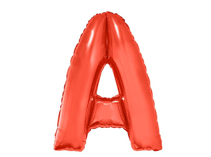 ballon lettre a en aluminium 1m rouge