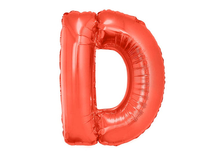 ballon lettre d en aluminium 1m rouge