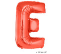 ballon lettre e en aluminium 1m rouge