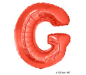 ballon lettre g en aluminium 1m rouge