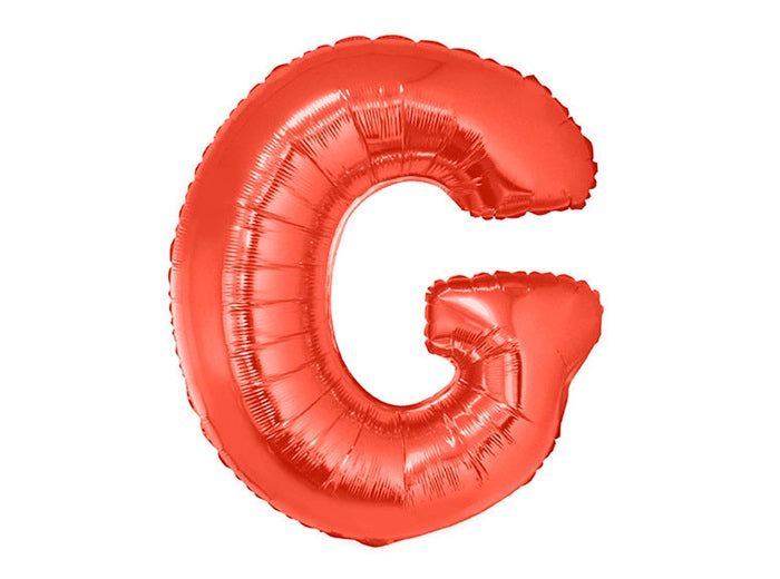 ballon lettre g en aluminium 1m rouge