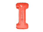 ballon lettre i en aluminium 1m rouge
