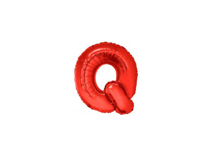 ballon lettre q en aluminium 1m rouge