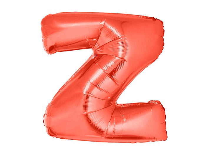 ballon lettre z en aluminium 1m rouge