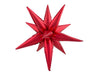 ballon aluminium étoile 3d rouge 60x20cm
