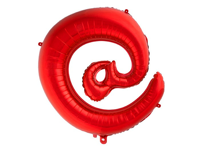 ballon symbole @ en aluminium 1m rouge