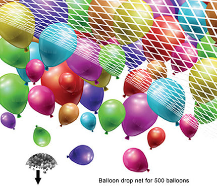 filet drop net pour 500 ballons