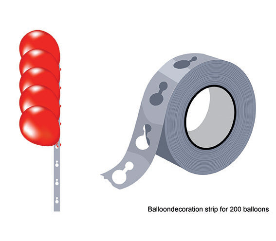 rouleau avec attaches pour 200 ballons 5m