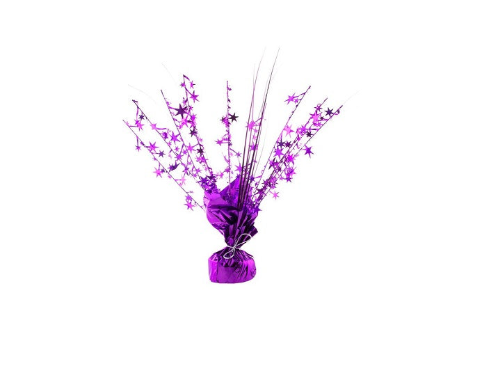 poids pour ballon violet brillant 30cm